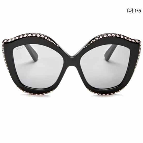 Gucci AUTHENTIC Gucci Crystal Cat Eye GGO118S mint condition main image 6